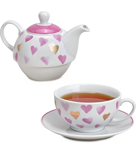 Vintage bloemen porselein thee sets van 6 thee kopjes Britse koninklijke thee kop en schotel cadeauset voor thee koffie Afternoon Tea Party, roze (blauw