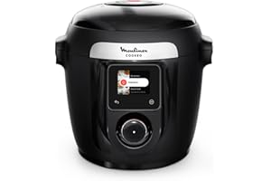 Moulinex Cookeo Wi-Fi 10-en-1, Multicuiseur, 10modes de cuisson, Cuisson sous pression, Etapes détaillées, CE96G810, Noir