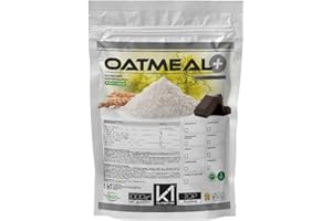 FARINA D' AVENA K1 Nutrition OATMEAL + 1000 gr (1kg) Avena Aromatizzata Istantanea Senza Zuccheri Aggiunti GLUTEN FREE - VEGAN - NON OGM - ALTO CONTENUTO DI PROTEINE E FIBRE (CIOCCOLATO BIANCO)