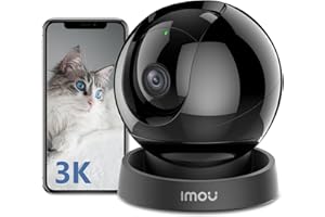 Imou 3K Pet Dog Camera Baby Monitor with AI Human/Pet/Sound Detection, 360° WiFi Security Camera Indoor IP Home Wireless Camera 5MP, Smart Tracking, Siren, 2-Way Audio, Night Vision, Works with Alexa