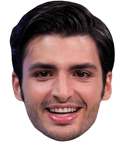 Lando Norris Maske Aus Karton - Formel 1 Braune Haare | Party Maske Für Mottoparty & Events