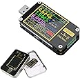 FNB48 USB Tester, USB Voltage Meter PD Trigger Digital Voltmeter Current Tester USB Type-C Fast Charging Protocol Capacity Tester Protocol Power Detection Max 6.5A Ammeter Tool Voltmeter