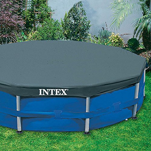 Intex Abdeckplane für Metal Frame Pool, schwarz, Ø 366 cm, Überhang 25 cm - 3