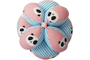 Borda y más Balla di Pressione Montessori, Palla per Bambini, Palla sonaglio o Pallina Montessori. Vari Modelli e Colori Disponibili. (Panda)