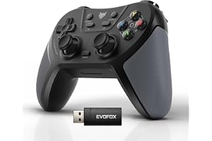 EvoFox One S V2 Universal 3-Mode Wireless Gaming Controller, HallSense™ Precision Joysticks, Bluetooth 5.0, 2.4GHz, Fast