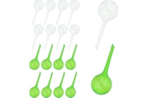 BAFEIL 18PCS Plant Watering Globes, Plant Feeders Drip Water 5cm, Automatic Plant Waterer Indoor Self-Watering Waterers System for Outdoor Plants, House Plant Watering Devices(Green & Transparent)