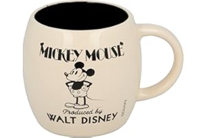 STOR Taza globe de cerámica de 380 ml de Mickey Mouse 90