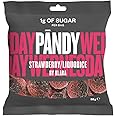 PANDY Candy Strawberry Liquorice Sweets, 50g Pack, Only 1g Sugar & 80 Calories