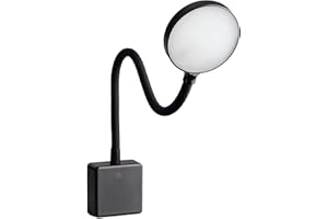 SEBSON Lampa LED do gniazdka wtykowego, ściemniana, czarna, 4 W, lampa wtykowa z łabędzią szyją, elastyczna, neutralna biel, 4000 K – lampka do czytania, lampka nocna