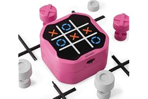 GiiKER Tic Tac Toe Bolt Game, Original 3-in-1 Handheld Puzzle Game Console, Portable Travel Games for Car Ride, Board Games for Kids and Adults, Birthday Gifts for Ages 3+