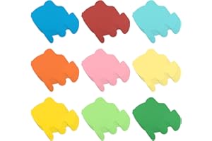 XIHIRCD 72 Stück Fischausschnitte, 15,3 x 13 cm Bunt Fisch Papier Ausschnitte Meeresfisch-Ausschnitte Pinnwand-Dekorationen für Klassenzimmer Pinnwand-Papierhandwerk für Schule Klassenzimmer