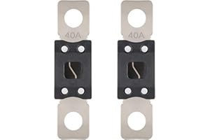 VEXUNGA MEGA Fusible 40A Mega Fusible Voiture 40 Ampères Visser Fusibles pour Auto à Courant Élévé pour Caravanes Camion Bus (2 Pièces)