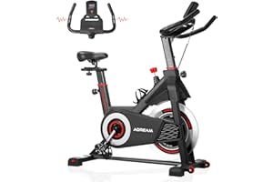 ADREAM Exercise Bike, Indoor Cycling Bike with Comfortable Seat Cushion for Home Gym Use, Exercise Equipment with LCD Display & Tablet Holder Fitness Workout Cardio Training Machine