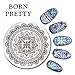 Born Pretty 5.5cm Round Nail Art Stamp Template Arabesque Design Image Plate BP-92