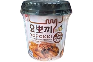 XIHAHA Yopokki - Tazza per torta di riso istantanea (Teriyaki all'aglio), 1 tazza