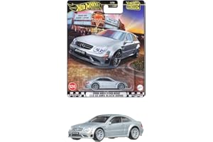 MATTEL Hot Wheels Premium Boulevard Cars Mercedes-Benz 2008 CLK 63 AMG – Escala 1:64 – Longitud 7 cm – GJT68 – Boulevard Serie 126