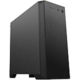 CiT Serenity Silent PC Case, Mid-Tower M/ATX, EPDM Sound Dampening | Black