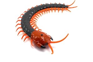 Tipmant Simulation RC Mille-Pattes Faux Scolopendra télécommande véhicule Voiture radiocommandés Animaux Insecte Jouet électrique Enfants Cadeaux de noël Grande Taille (Vert foncé)
