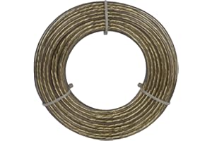 Corderie Italiane 006001300 Filo stendibiancheria acciaio ottonato trasparente 5 mm - 20 mt
