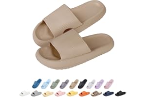 Menore Cloud Sliders Women Men, Super Soft Bathroom Sliders Slippers, Non-Slip Pool Pillow Sliders Summer, Platform Poolside Sandals Shower Sandals for Indoor & Outdoor