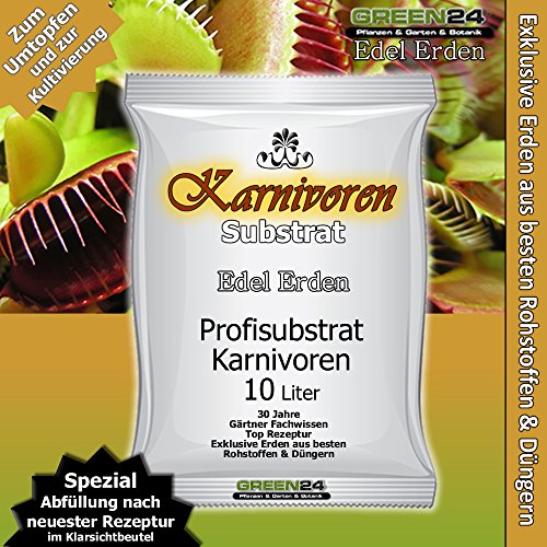 10 Ltr. Karnivoren-Erde Substrat für Fleischfressende Pflanzen - PROFI LINIE Nepenthes, Drosera, Dionaea Substrat Carnivoren