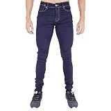 Vaqueros elásticos ajustados para hombre con spray en la piel: Amazon.es:  Ropa