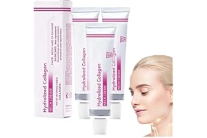 Spain NECKPON Lot de 3 crèmes pour le cou au collagène hydrolysé pour retarder le vieillissement de la peau, crème raffermissante au collagène pour le cou