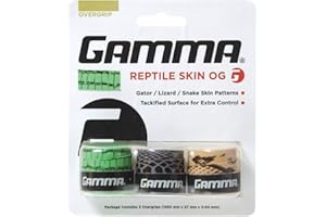 Gamma Reptile Lot de 3 Reptiles Multicolore Overgrip, Assorted, Taille Unique