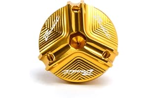 2BIRD Motorcycle Accessories For SUZUKI Bandit 400 600 650 1200 1250 1250S Motorbike Protection CNC Engine Filler Oil Cap Bolt Screw Cover Gas Fuel Tank Cover (Color : Bandit Gold)