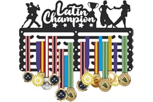 SUPERDANT Espositore per Medaglie Porta Medaglie Sportive Organizzatore per Medaglie in Metallo Porta Nastri Montaggio A Parete Ganci Antiscivolo