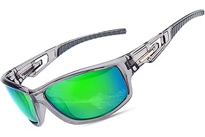 Goiteia Polarized Wrap Around Cycling Running Sunlasses Men Women UV 400 Protection