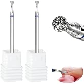 Andibro - Nail Sander Tip Nail Tips Professional Flat Nail Tips Quick Cuticle Removal Acrylic Hard Gel Tapered Ball Round Man