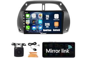 KUNFINE Android 10 Autoradio Car Navigation Reproductor Multimedia estéreo GPS Radio 2.5D Pantalla táctil paraToyota RAV4 2001-2016