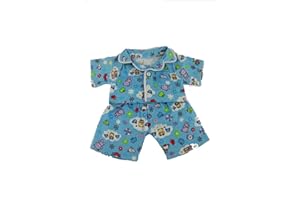 Teddy Tastic Blue Pyjamas PJ's Cosy Bear Bed Time Outfit Teddy Outfit Fits 16" / 40cm Teddy Bears NEW Make a Bear Outfit
