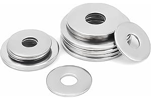 SHUNCHG Pack of 20 washers M16 x 30 mm, washers M16 stainless steel A2 V2A 304 body washers, these washers are suitable for nuts, screws and threaded rods