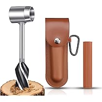 Hand Auger Wrench Outdoor Survival Settlers Punch Tool Wood Drill Peg And Manual Hole Maker