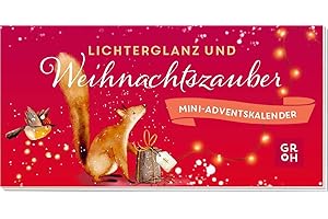 Lichterglanz und Weihnachtszauber: Mini-Adventskalender | Nostalgisch illustrierter, süßer Adventskalender 2024 | Kleines Geschenk oder Mitbringsel für Frau, Freundin oder Kollegin