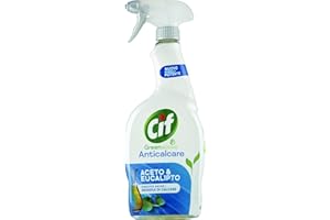 Cif Spray limpiador antical para baño con vinagre y eucalipto, 650 ml, para eliminar residuos de cal y jabón, agentes de limpieza de origen natural, 100% fragancia biodegradable