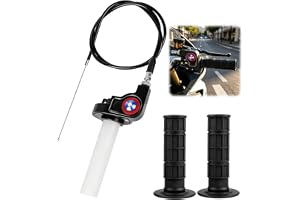Gasreglage med 1,2 m kabel, motorcykel visuellt gasreglage, 22 mm motorcykelgasreglage snabbvridbart handtag för motorcyklar