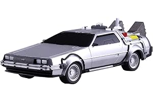 Aoshima Bunka Kyozai Movie Mecha Series No.12 Back to The Future Delorean Pullback Part.2 1/43 Scale Plastic Model