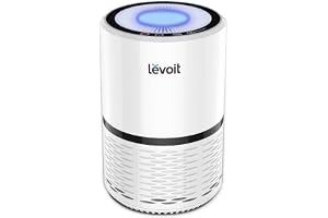 Levoit Air Purifier for Home, True HEPA Filter for Allergies and Pets, Dust, Mold, and Pollen, Smoke and Odour Eliminator, Cleaner for Bedroom with Optional Night Light, LV-H132, White