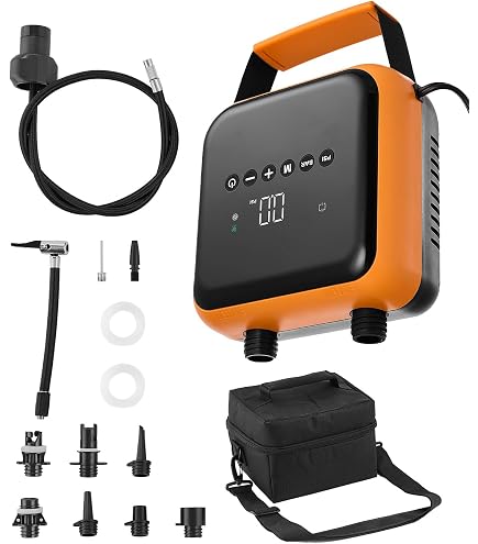 OutdoorMaster 20PSI Pompe à Air Haute Pression Avec Arrêt Automatique - Pour Paddle Board Et Structures Gonflables