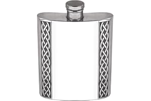 ENGLISH PEWTER COMPANY SHEFFIELD, ENGLAND English Pewter Company CEL620 - Fiaschetta in peltro con motivo nodo celtico, 170 ml
