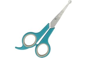 Pets Aid Only Fellschere, abgerundete Spitze, Pfotenschere, Gesamtlänge 14,8 cm, Klingenlänge 5,1 cm, Silber, Legierter Stahl