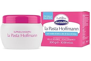 Euphidra - AmidoMio Pasta di Hoffmann, Azione Lenitiva e Protettiva con Olio di Oliva e Ossido di Zinco, Perfetto per Proteggere la Pelle Delicata del Bambino, Vaso 300g
