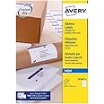 Avery Printable, customisable Parcel Shipping Labels, Inkjet Printers, 2 Labels Per A4 Sheet, 50 labels, QuickDRY (8168), white