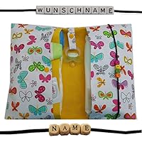 Windeltasche XXL Schmetterlinge mit Namen