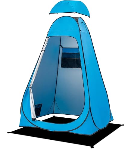 Pop up Umkleidezelt, Sundom Toilettenzelt mit Sichtschutz Reißverschluss Duschzelt Wurfzelt Mobile Outdoor Toilette Camping Privatsphäre WC Zelt Tragbar Zelt Umkleidekabine für Outdoor Dusche