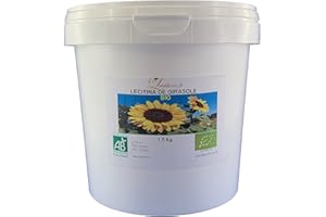 LECITHINE DE TOURNESOL BIO LIQUIDE EN SEAU DE 1,5 KG, Organic liquid Sunflower Lecithin bucket 1,5 Kg