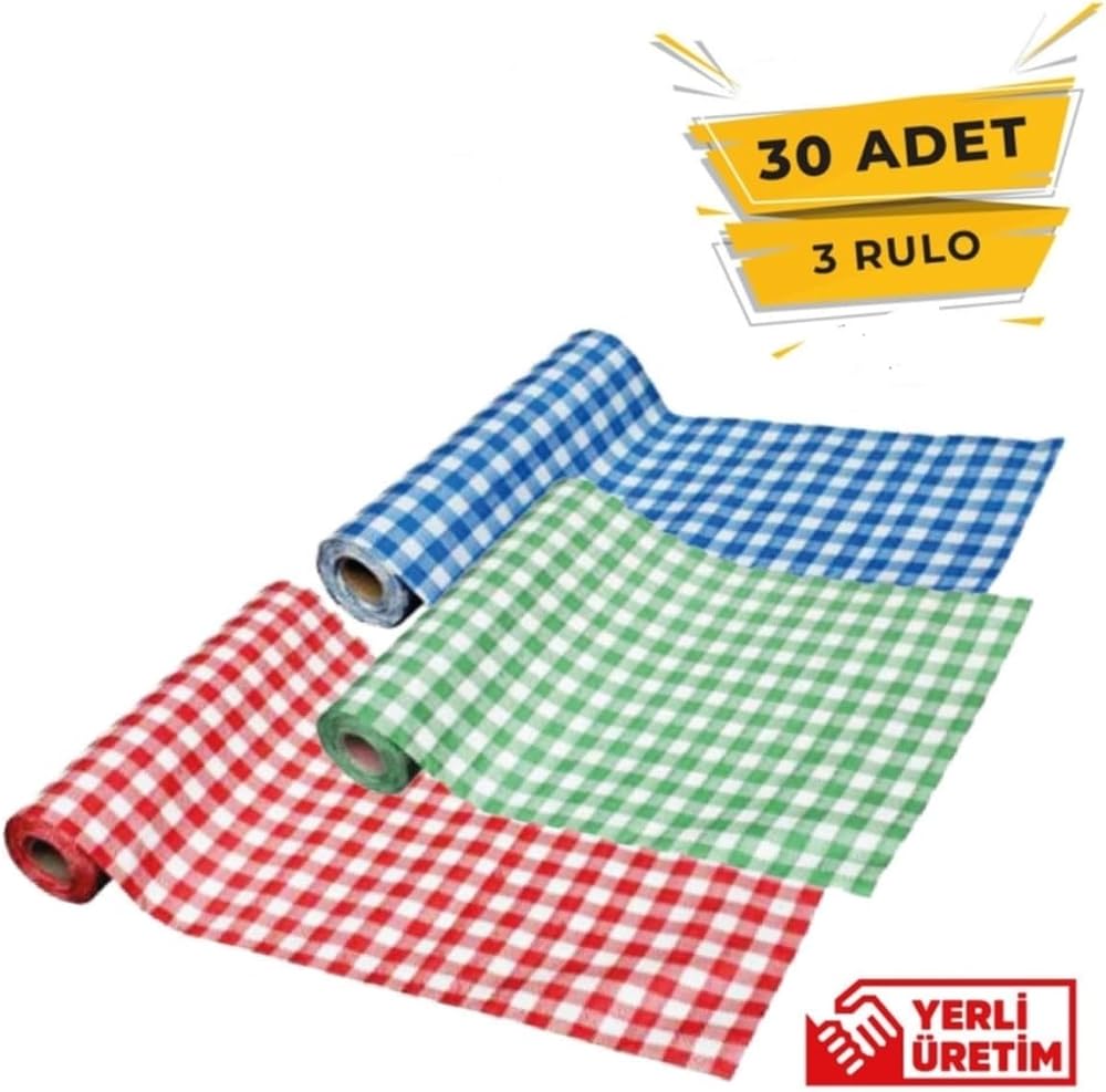 Bizdeneve Tek Kullanımlık Masa Ve Aktivite Örtüsü 100X120 3'lü Rulo, Çok Renkli